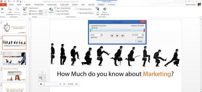 Audio in PowerPoint