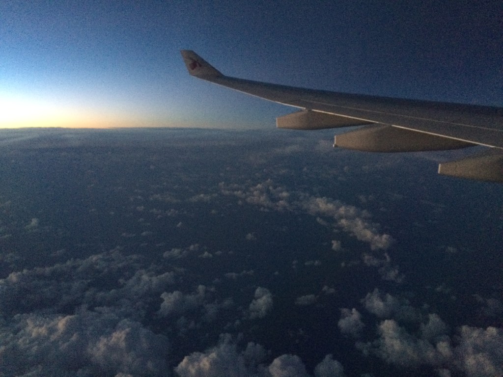 a view from above the clouds