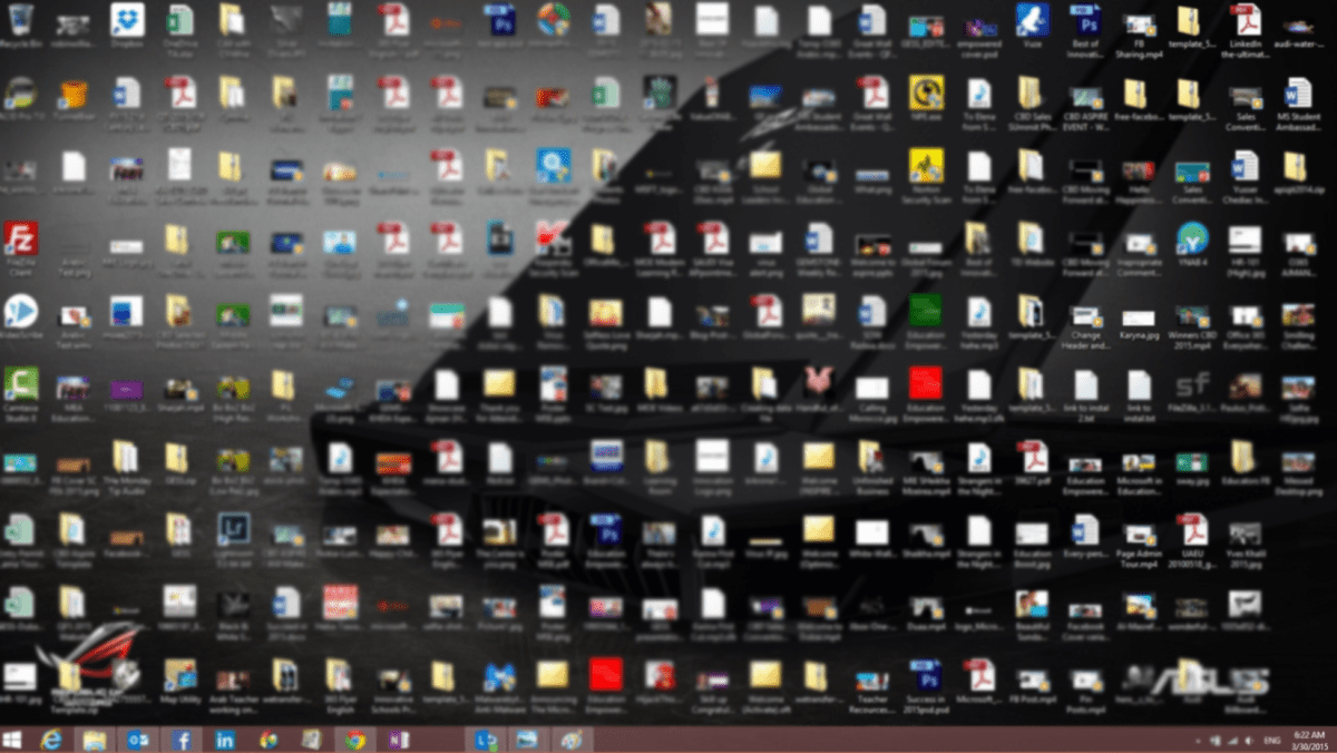 Messed Desktop Begin
